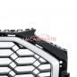 Preview: Upgrade Sportgrill / Kühlergrill für Audi Q5 FY Facelift 20+ Hochglanz Schwarz / Matt Silber in Wabendesign