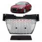 Preview: Upgrade Sportgrill / Kühlergrill für Audi TT 8J 06-14 Hochglanz Schwarz / Chrom in Wabendesign