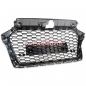 Preview: Upgrade Sportgrill / Kühlergrill für Audi A3 8V Facelift 16-19 Hochglanz Schwarz / Chrom in Wabendesign