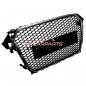 Preview: Upgrade Sportgrill / Kühlergrill für Audi A4 B8 8K Facelift 12-15 Hochglanz Schwarz / Chrom in Wabendesign