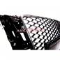 Preview: Upgrade Sportgrill / Kühlergrill für Audi A5 8T 07-11 Hochglanz Schwarz / Chrom in Wabendesign