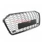 Preview: Upgrade Sportgrill / Kühlergrill für Audi A6 C8 4A 18-24 Hochglanz Schwarz in Wabendesign