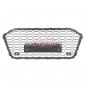 Preview: Upgrade Sportgrill / Kühlergrill für Audi A6 C8 4A 18-24 Hochglanz Schwarz in Wabendesign