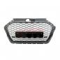 Preview: Upgrade Sportgrill / Kühlergrill für Audi A3 8V Facelift 16-19 Hochglanz Schwarz in Wabendesign