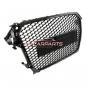 Preview: Upgrade Sportgrill / Kühlergrill für Audi A4 B8 8K Facelift 12-15 Hochglanz Schwarz in Wabendesign