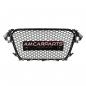 Preview: Upgrade Sportgrill / Kühlergrill für Audi A4 B8 8K Facelift 12-15 Hochglanz Schwarz in Wabendesign