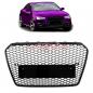 Preview: Upgrade Sportgrill / Kühlergrill für Audi A5 8T Facelift 12-16 Hochglanz Schwarz in Wabendesign