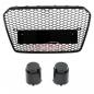 Preview: Upgrade Sportgrill / Kühlergrill für Audi A5 8T Facelift 12-16 Hochglanz Schwarz in Wabendesign