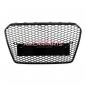 Preview: Upgrade Sportgrill / Kühlergrill für Audi A5 8T Facelift 12-16 Hochglanz Schwarz in Wabendesign