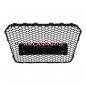 Preview: Upgrade Sportgrill / Kühlergrill für Audi A5 8T Facelift 12-16 Hochglanz Schwarz in Wabendesign