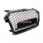 Preview: Upgrade Sportgrill / Kühlergrill für Audi A1 8X Facelift 15-18 Hochglanz Schwarz in Wabendesign