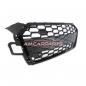 Preview: Upgrade Sportgrill / Kühlergrill für Audi A5 F5 Facelift 19-23 Matt Schwarz in Wabendesign
