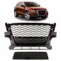 Preview: Upgrade Sportgrill / Kühlergrill für Audi Q5 8R 08-12 Hochglanz Schwarz in Wabendesign