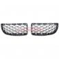 Preview: Upgrade "Teardrop" Design Kühlergrill / Sportgrill passend für BMW 3er E90 / E91 Vor-Facelift 05-08 Hochglanz schwarz / chrom