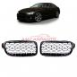 Preview: Upgrade "Teardrop" Design Kühlergrill / Sportgrill passend für BMW 3er F30 / F31 11-19 Hochglanz schwarz / chrom