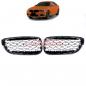 Preview: Upgrade "Teardrop" Design Kühlergrill / Sportgrill passend für BMW 3er F34 13-20 Hochglanz schwarz / chrom