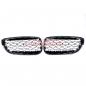 Preview: Upgrade "Teardrop" Design Kühlergrill / Sportgrill passend für BMW 3er F34 13-20 Hochglanz schwarz / chrom