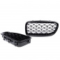 Preview: Upgrade "Teardrop" Design Sportgrill Frontnieren für BMW 5er F10 / F11 10-18 Hochglanz schwarz