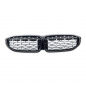 Preview: Upgrade "Teardrop" Design Sportgrill Frontnieren für BMW 3er G20 / G21 19-22 Hochglanz schwarz/chrom