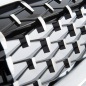 Preview: Upgrade "Teardrop" Design Sportgrill Frontnieren für BMW 3er G20 / G21 19-22 Hochglanz schwarz/Matt silber