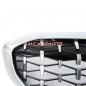 Preview: Upgrade "Teardrop" Design Kühlergrill / Sportgrill passend für BMW 3er G20 / G21 Vor-Facelift 19-22 Hochglanz schwarz / Matt silber