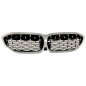 Preview: Upgrade "Teardrop" Design Sportgrill passend für BMW 3er G20 / G21 19-22 Hochglanz schwarz/Matt chrom