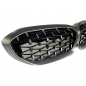 Preview: Upgrade "Teardrop" Design Sportgrill Frontnieren für BMW 3er G20 / G21 19-22 Hochglanz schwarz/Matt chrom