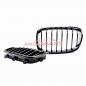 Preview: Upgrade Design Kühlergrill / Sportgrill passend für BMW 1er F20 / F21 Vor-Facelift 11-15 Hochglanz schwarz