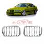 Preview: Upgrade Design Kühlergrill / Sportgrill passend für BMW 3er E36 Vor-Facelift 91-96 chrom
