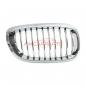 Preview: Upgrade Design Kühlergrill / Sportgrill passend für BMW 3er E46 Facelift Coupe/Cabrio 03-06 chrom