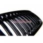 Preview: Upgrade Design Kühlergrill / Sportgrill passend für BMW 3er E46 Facelift 03-07 Hochglanz schwarz