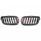 Preview: Upgrade Design Kühlergrill / Sportgrill passend für BMW X3 E83 Vor-Facelift 03-06 Hochglanz schwarz