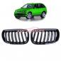 Preview: Upgrade Design Kühlergrill / Sportgrill passend für BMW X5 E53 Facelift 03-06 Hochglanz schwarz