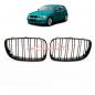 Preview: Upgrade Design Kühlergrill / Sportgrill passend für BMW 1er E81 / E82 / E87 / E88 Facelift 07-12 Hochglanz schwarz