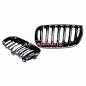 Preview: Upgrade Design Kühlergrill / Sportgrill passend für BMW X3 E83 Vor-Facelift 03-06 Hochglanz schwarz