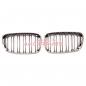 Preview: Upgrade Design Kühlergrill / Sportgrill passend für BMW 1er F20 / F21 Vor-Facelift 11-15 Hochglanz schwarz / chrom