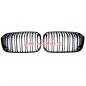 Preview: Upgrade Design Kühlergrill / Sportgrill passend für BMW 1er F20 / F21 Facelift 15-19 Hochglanz schwarz