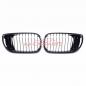 Preview: Upgrade Design Kühlergrill / Sportgrill passend für BMW 3er E46 Facelift Limousine/Touring 01-05 Hochglanz schwarz