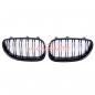 Preview: Upgrade Design Kühlergrill / Sportgrill passend für BMW 5er E60 / E61 03-10 Hochglanz schwarz