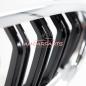 Preview: Upgrade Design Kühlergrill / Sportgrill passend für BMW 3er E90 / E91 Facelift 08-11 Hochglanz schwarz / chrom