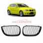 Preview: Upgrade Design Kühlergrill / Sportgrill passend für BMW 1er E81 / E87 Vor-Facelift 04-07 Matt schwarz