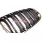Preview: Upgrade Design Kühlergrill / Sportgrill passend für BMW 3er E92 / E93 Vor-Facelift 05-10 Hochglanz schwarz / chrom
