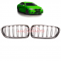 Preview: Upgrade Design Kühlergrill / Sportgrill passend für BMW 5er F10 / F11 10-18 Hochglanz schwarz / chrom