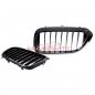 Preview: Upgrade Design Kühlergrill / Sportgrill passend für BMW 5er G30 / G31 Vor-Facelift 17-20 Hochglanz schwarz