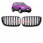 Preview: Upgrade Design Kühlergrill / Sportgrill passend für BMW X3 E83 Facelift 06-10 Matt schwarz