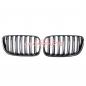 Preview: Upgrade Design Kühlergrill / Sportgrill passend für BMW X3 E83 Facelift 06-10 Hochglanz schwarz