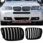 Preview: Upgrade Design Kühlergrill / Sportgrill passend für BMW X3 E83 Facelift 06-10 Hochglanz schwarz