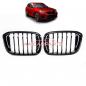 Preview: Upgrade Design Kühlergrill / Sportgrill passend für BMW X3 G01 / X4 G02 17-21 Hochglanz schwarz