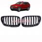 Preview: Upgrade Design Kühlergrill / Sportgrill passend für BMW X5 E53 Facelift 03-06 Hochglanz schwarz
