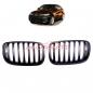 Preview: Upgrade Design Kühlergrill / Sportgrill passend für BMW X5 E70 / X6 E71, E72 13-18 Matt schwarz